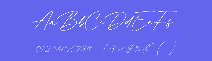 Kimberley Waterfall Monoline Calligraphy Font by balpirick — Script Handwritten Font — thumbnail 3