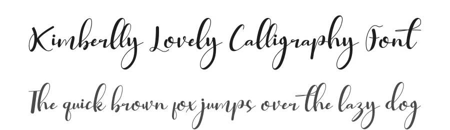 Kimberlly Lovely Calligraphy Font by letterenastudios — Script Handwritten Font