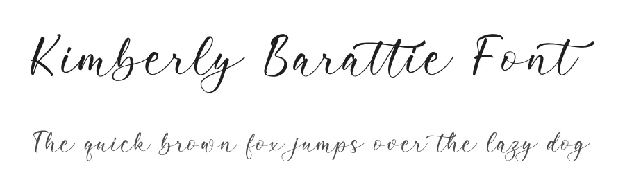 Kimberly Barattie Font by letterfabric — Script Handwritten Font