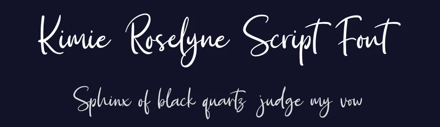 Kimie Roselyne Script Font by ReyreyBlue — Script Handwritten Font — thumbnail 2