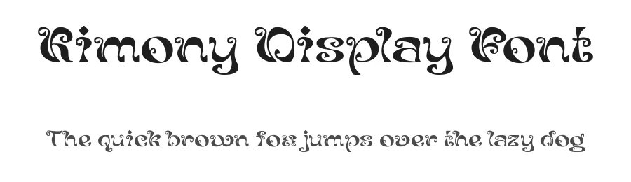 Kimony Display Font by madeDeduk — Display Font
