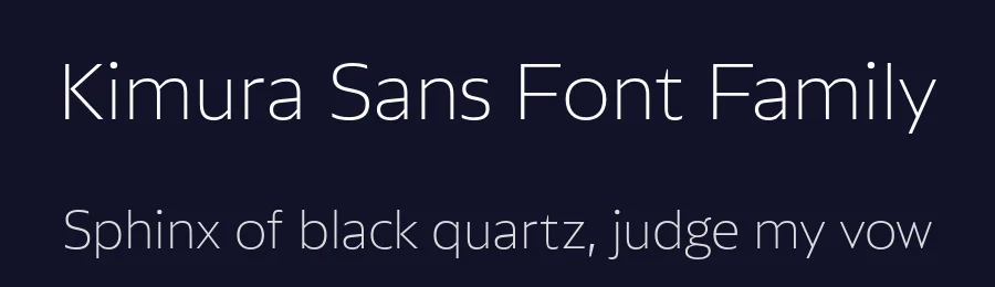 Kimura Sans Font Family by Plau — Decorative Font — thumbnail 2