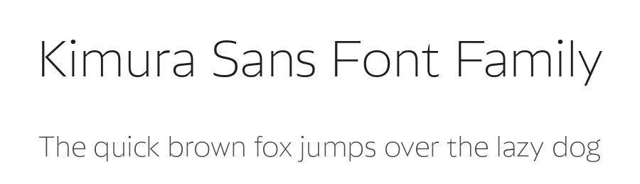 Kimura Sans Font Family by Plau β Decorative Font