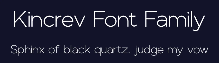 Kincrev Font Family by Kincrev Studio — Sans Serif Font — thumbnail 2