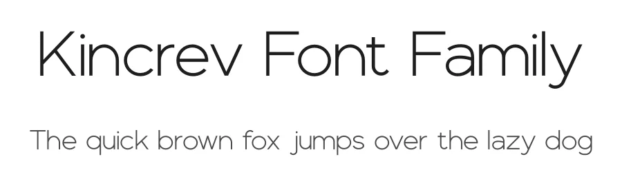 Kincrev Font Family by Kincrev Studio — Sans Serif Font