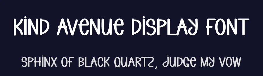 Kind Avenue Display Font by andikastudio — Display Font — thumbnail 2