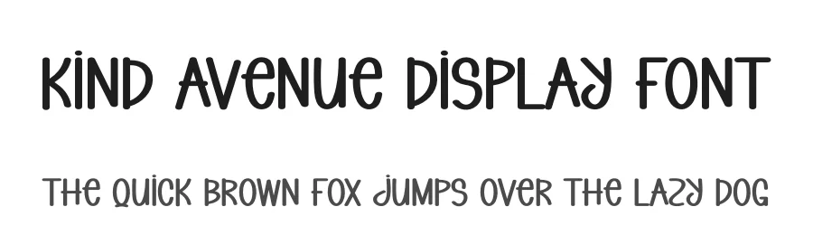 Kind Avenue Display Font by andikastudio — Display Font
