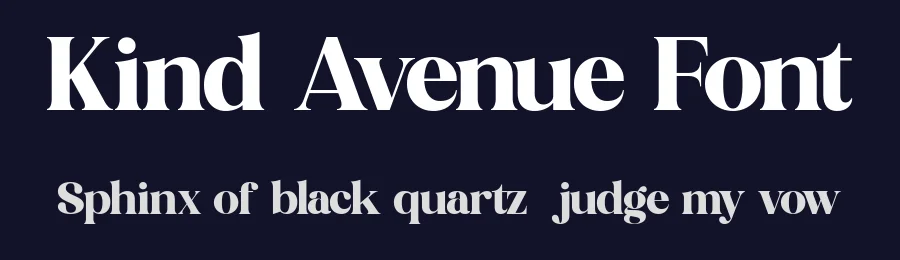 Kind Avenue Font by The_Type — Display Font — thumbnail 2