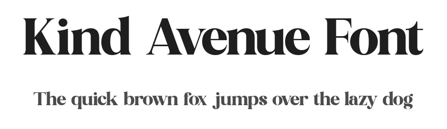 Kind Avenue Font by The_Type — Display Font