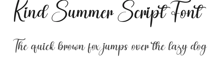 Kind Summer Script Font by creativeletter — Script Handwritten Font