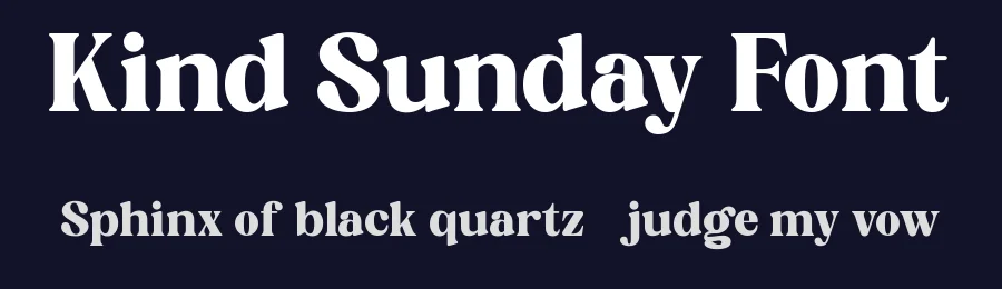 Kind Sunday Font by Taboja Std — Display Font — thumbnail 2