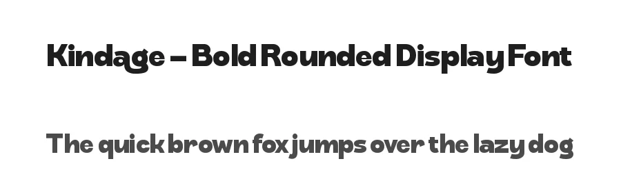Kindage – Bold Rounded Display Font by timelesstype.co — Display Font