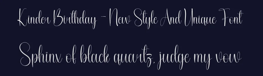 Kinder Birthday – New Style And Unique Font by andikastudio — Script Handwritten Font — thumbnail 2