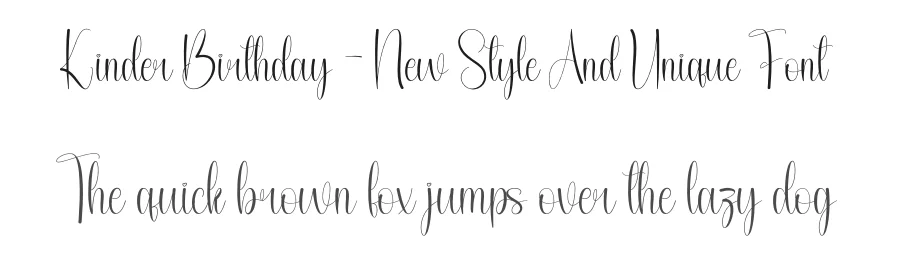 Kinder Birthday – New Style And Unique Font by andikastudio — Script Handwritten Font