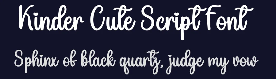 Kinder Cute Script Font by creativeletter — Script Handwritten Font — thumbnail 2