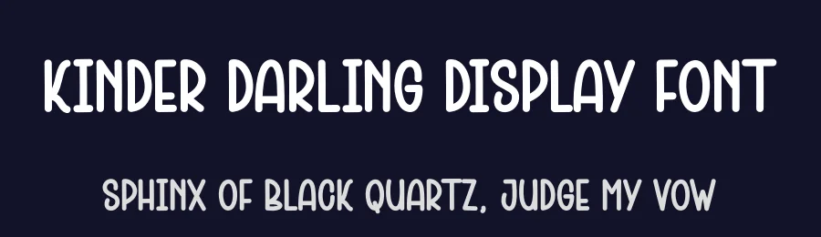 Kinder Darling Display Font by andikastudio — Display Font — thumbnail 2