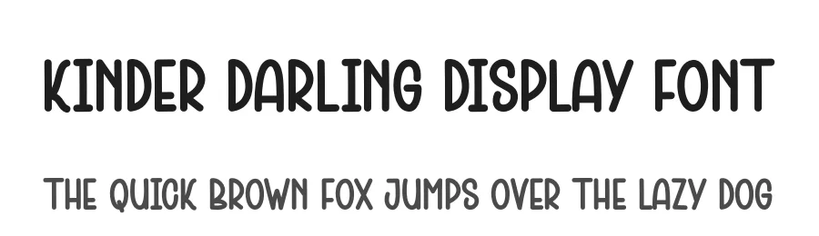Kinder Darling Display Font by andikastudio — Display Font