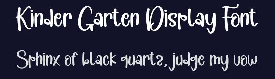 Kinder Garten Display Font by andikastudio — Display Font — thumbnail 2