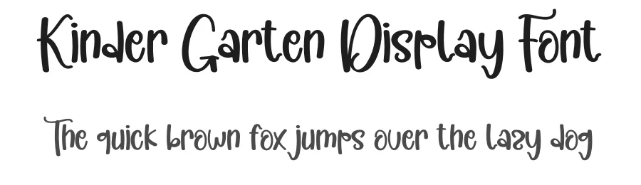 Kinder Garten Display Font by andikastudio — Display Font