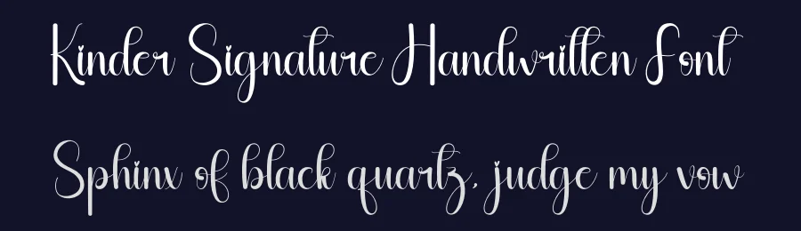 Kinder Signature Handwritten Font by andikastudio — Script Handwritten Font — thumbnail 2