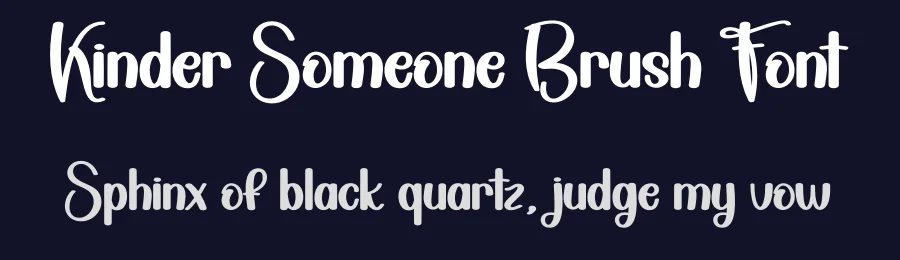 Kinder Someone Brush Font by creativeletter — Script Handwritten Font — thumbnail 2