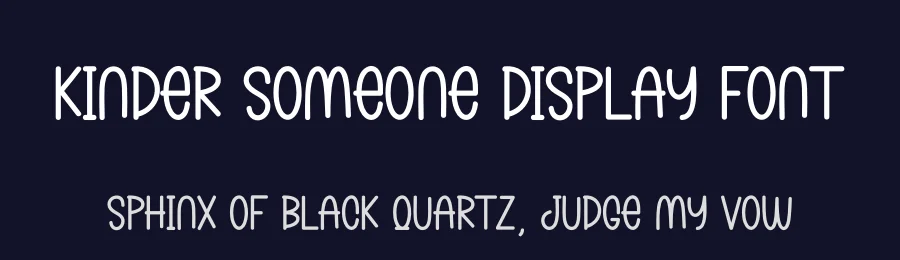 Kinder Someone Display Font by andikastudio — Display Font — thumbnail 2