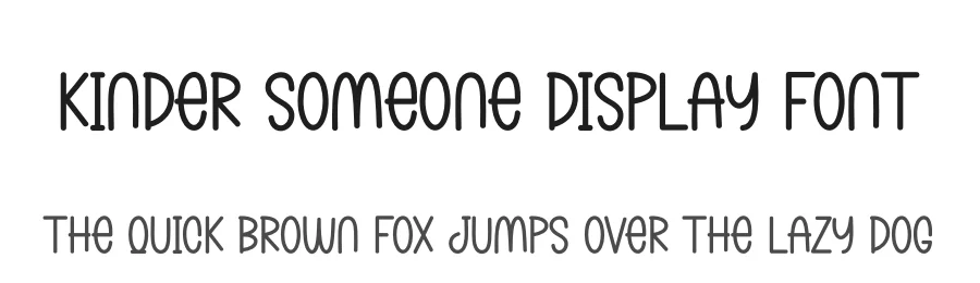 Kinder Someone Display Font by andikastudio — Display Font