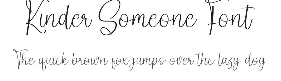 Kinder Someone Font by creativeletter — Script Handwritten Font