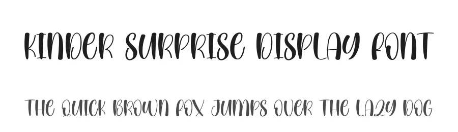 Kinder Surprise Display Font by creativeletter — Display Font