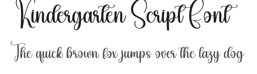 Kindergarten Script Font by andikastudio — Script Handwritten Font