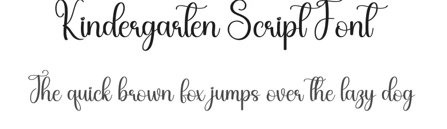 Kindergarten Script Font by andikastudio — Script Handwritten Font