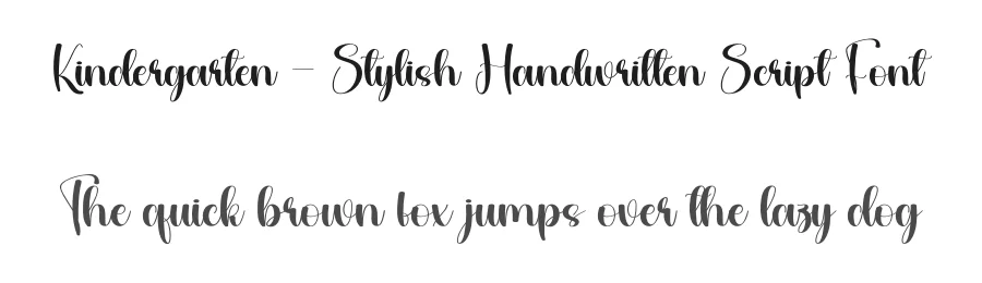 Kindergarten – Stylish Handwritten Script Font by andikastudio — Display Font