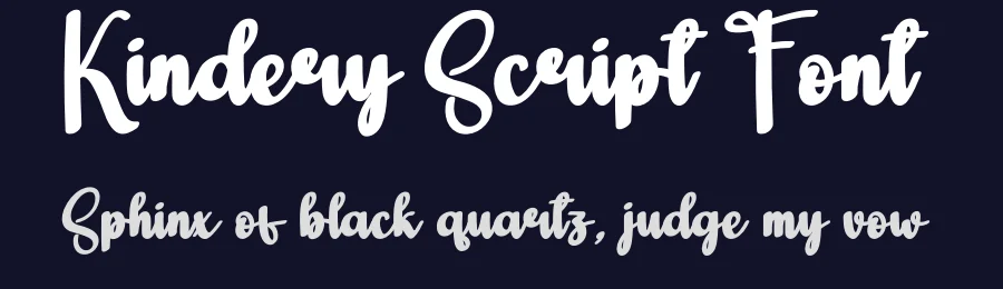 Kindery Script Font by creativeletter — Script Handwritten Font — thumbnail 2