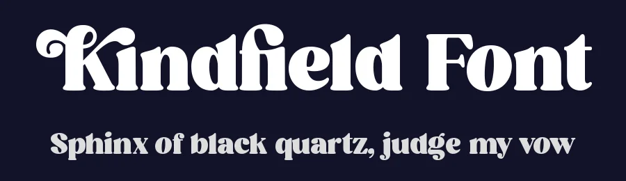 Kindfield Font by Heinzel Std. — Serif Font — thumbnail 2