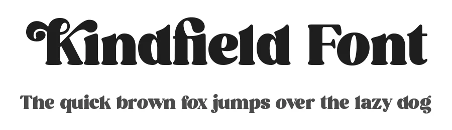 Kindfield Font by Heinzel Std. — Serif Font