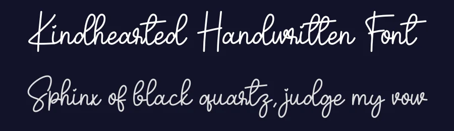 Kindhearted Handwritten Font by creativeletter — Script Handwritten Font — thumbnail 2