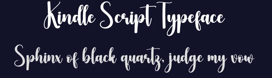 Kindle Script Typeface by creativeletter — Script Handwritten Font — thumbnail 2