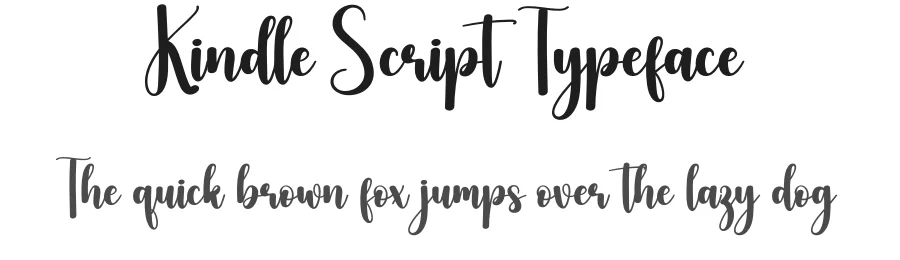 Kindle Script Typeface by creativeletter — Script Handwritten Font