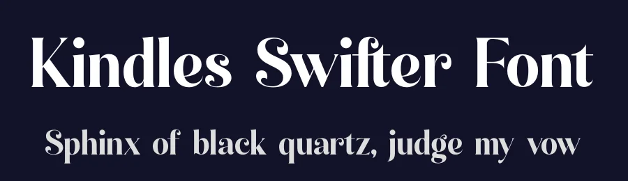 Kindles Swifter Font by timelesstype.co — Display Font — thumbnail 2