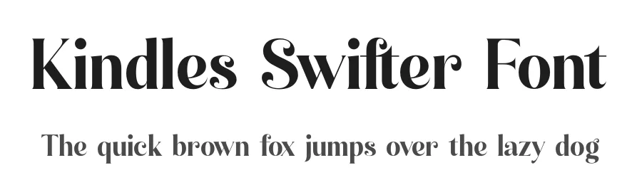 Kindles Swifter Font by timelesstype.co — Display Font