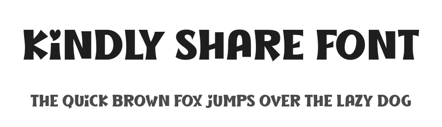 Kindly Share Font by Anto (7NTypes) — Display Font