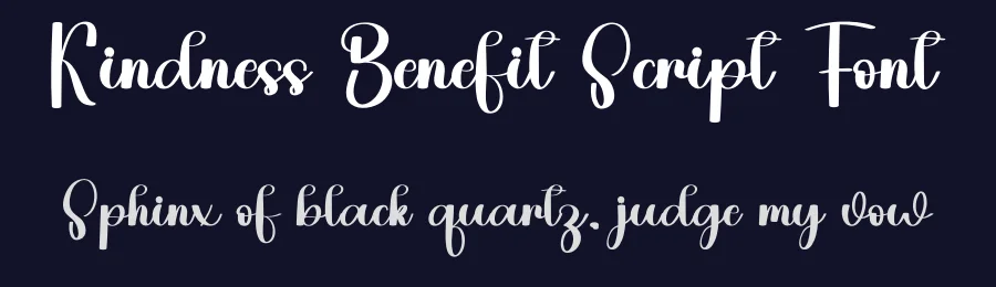 Kindness Benefit Script Font by freshtypeink — Script Handwritten Font — thumbnail 2