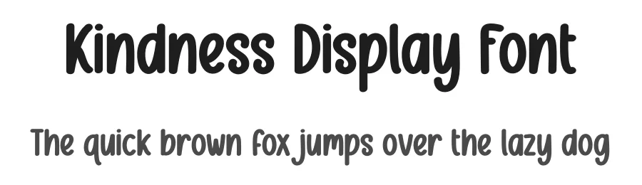 Kindness Display Font by creativeletter — Display Font