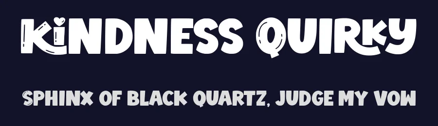 KIndness Quirky by Siapgraph — Display Font — thumbnail 2