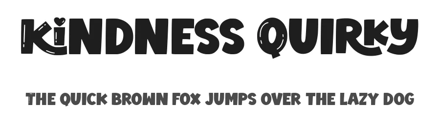 KIndness Quirky by Siapgraph — Display Font