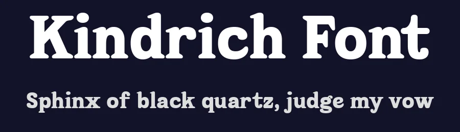 Kindrich Font by Drizy — Serif Font — thumbnail 2
