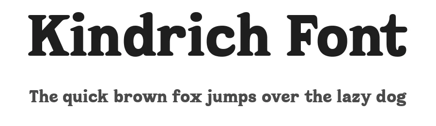 Kindrich Font by Drizy — Serif Font