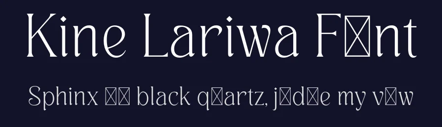 Kine Lariwa Font by Imoodev — Decorative Font — thumbnail 2