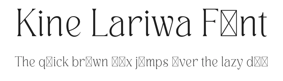 Kine Lariwa Font by Imoodev — Decorative Font
