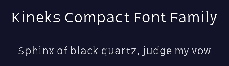 Kineks Compact Font Family by Dedekurniawan — Decorative Font — thumbnail 2